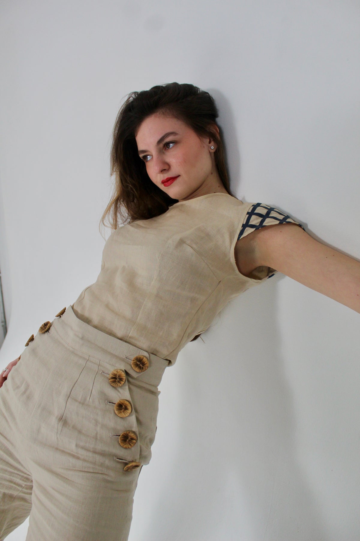 Sally The Sailor Pant in Linen