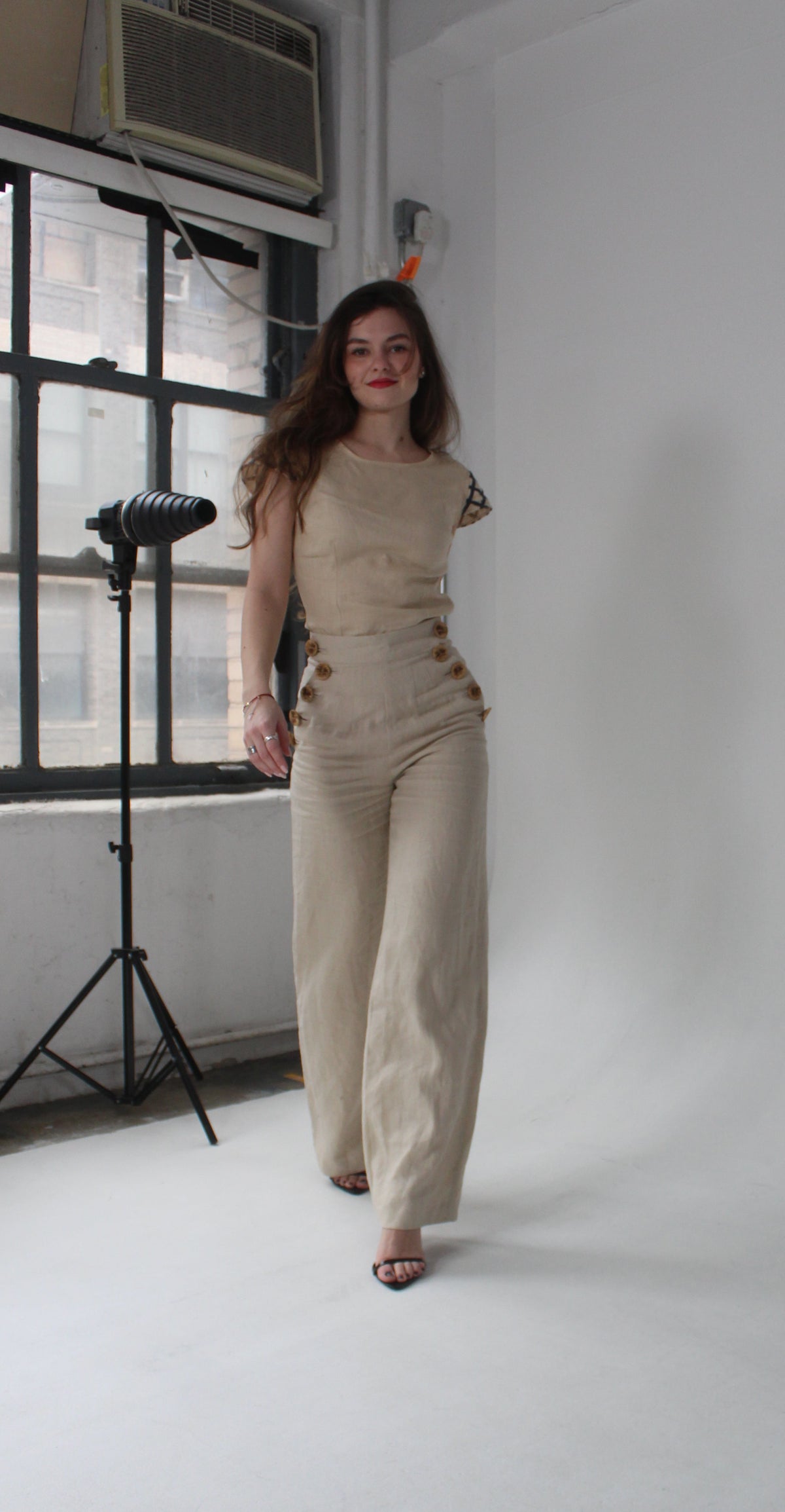 Sally The Sailor Pant in Linen